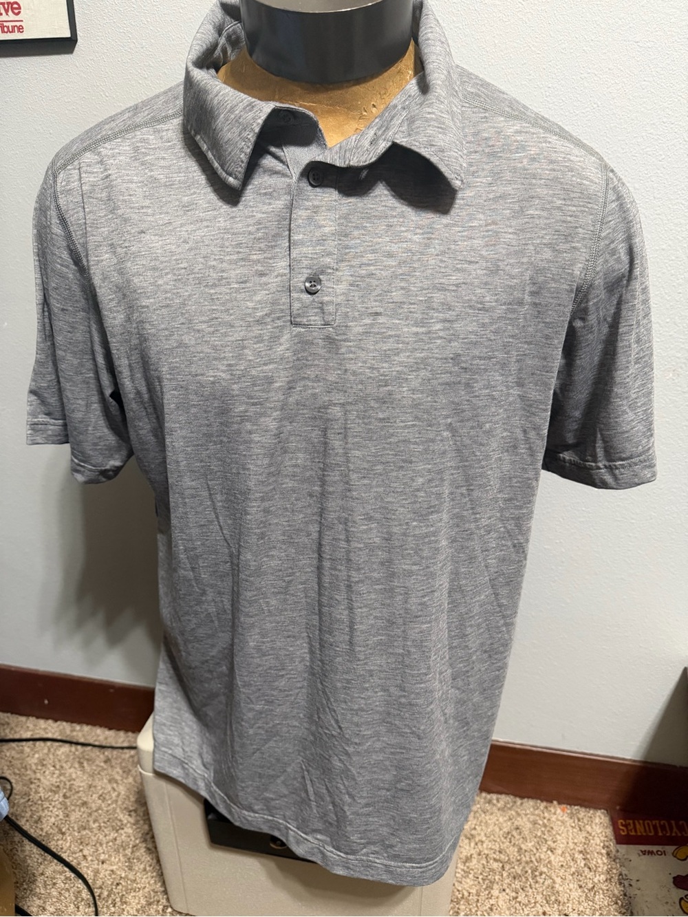 Marmot Grey Men's Large Polo Shirt